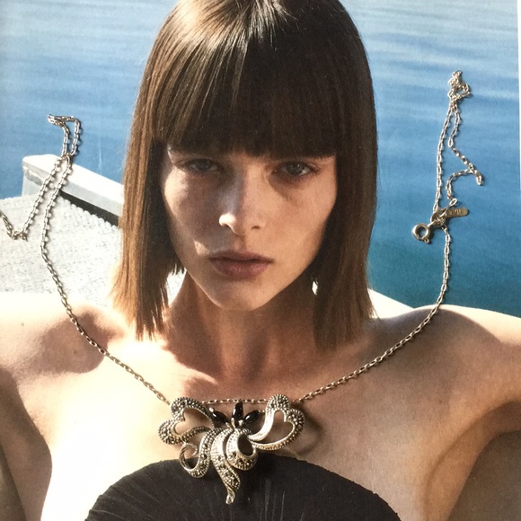 Beautiful vintage sterling silver 925 stones marcosite necklace - Picture 3 of 7